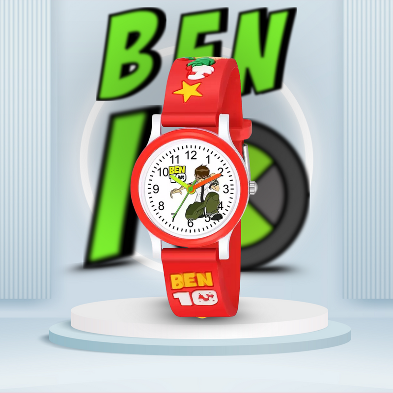 Selloria Benten Cartoon Kids watch Round Dial (Red)