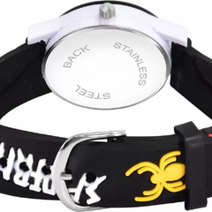 Selloria Spiderman Cartoon Kids watch Round Dial (Black)
