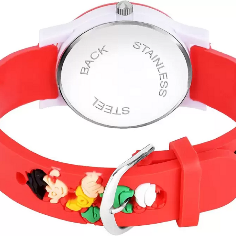 Selloria Benten Cartoon Kids watch Round Dial (Red)