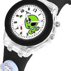 Selloria 3D Cartoon Analog Light Watch for Kids (Alien)