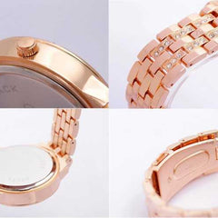 Selloria Stainless Steel Analogue Watch for Women (Rose Gold)