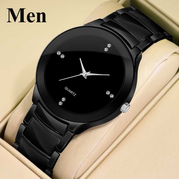 Selloria Chrona Stainless Steel Men's Analogue Watch (Black)