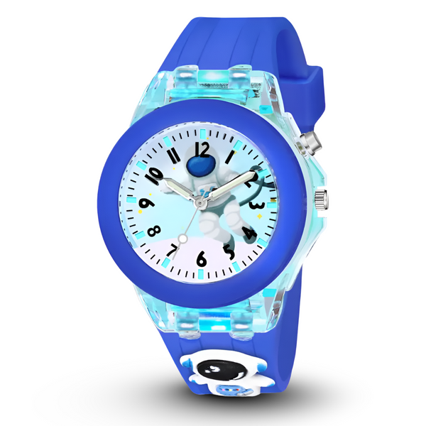 Selloria 3D Cartoon Analog Light Watch for Kids (Astronaut)