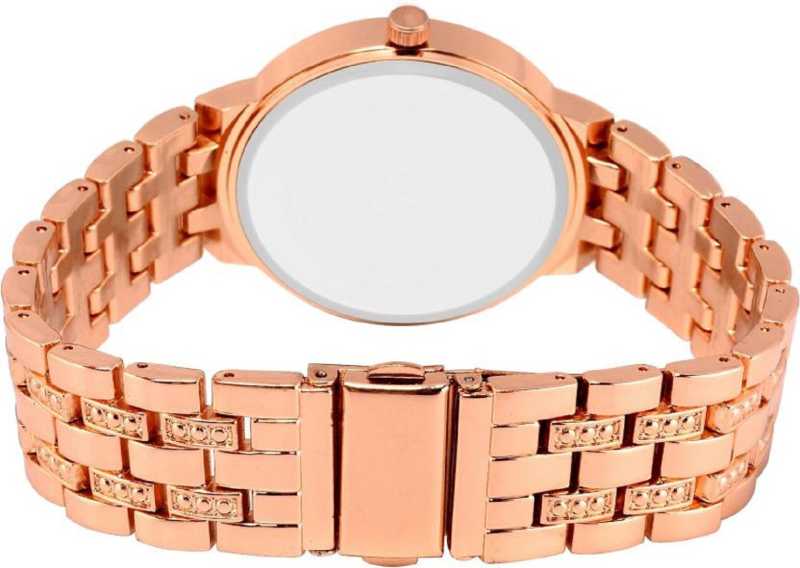 Selloria Stainless Steel Analogue Watch for Women (Rose Gold)