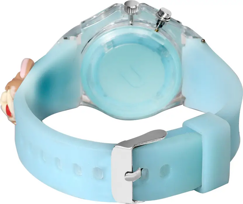 Selloria 3D Cartoon Analog Light Watch for Kids (Bear)
