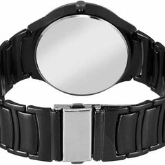 Selloria Chrona Stainless Steel Men's Analogue Watch (Black)