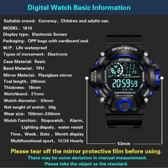 Selloria Digital watch for boys (GSBL003)
