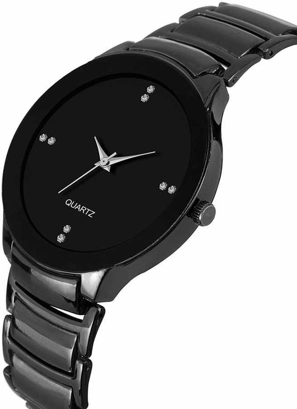 Selloria Chrona Stainless Steel Men's Analogue Watch (Black)