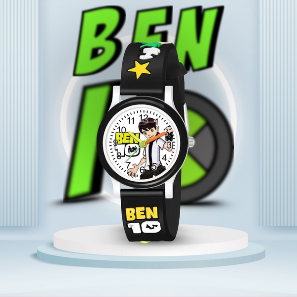 Selloria Benten Cartoon Kids watch Round Dial (Black)