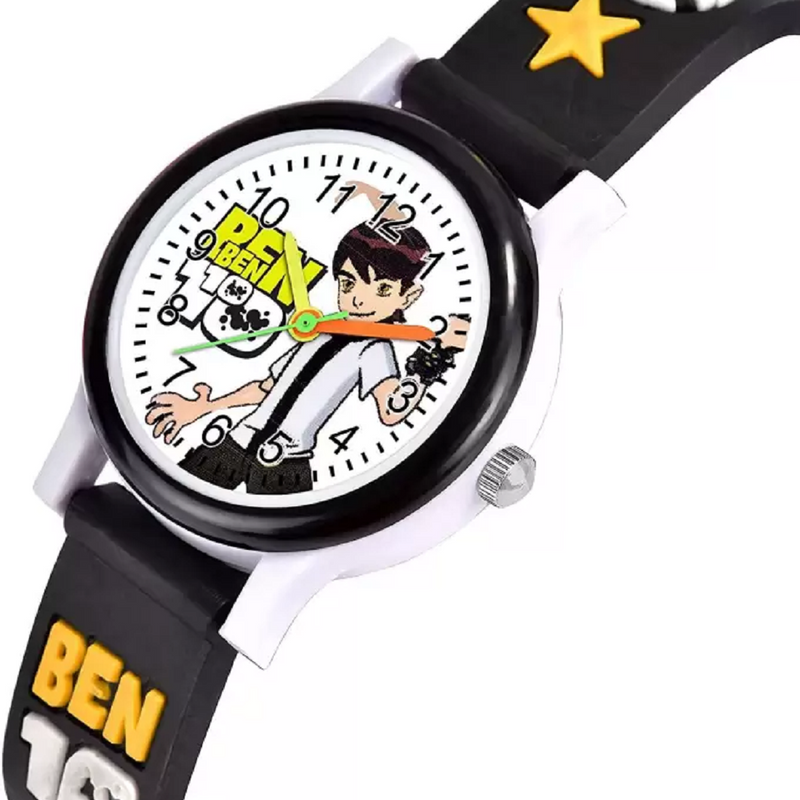 Selloria Benten Cartoon Kids watch Round Dial (Black)