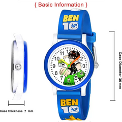Selloria Benten Cartoon Kids watch Round Dial (Blue)