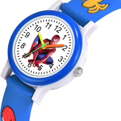 Selloria Spiderman Cartoon Kids watch Round Dial (Blue)