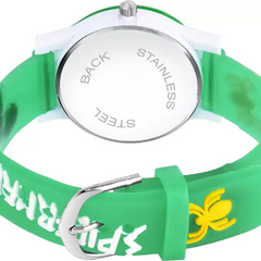 Selloria Spiderman Cartoon Kids watch Round Dial (Green)