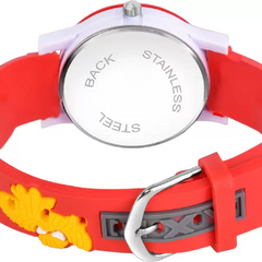 Selloria Spiderman Cartoon Kids watch Round Dial (Red)