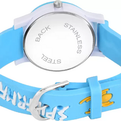 Selloria Spiderman Cartoon Kids watch Round Dial (Sky Blue)