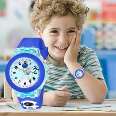 Selloria 3D Cartoon Analog Light Watch for Kids (Astronaut)