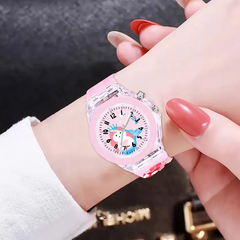 Selloria 3D Cartoon Analog Light Watch for Kids (Mermaid)