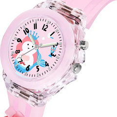 Selloria 3D Cartoon Analog Light Watch for Kids (Mermaid)